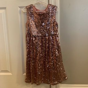 Love, Nickie Lew Girls 6 Pink Sequin Dress NWOT